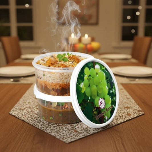 2PCs Round Food Storage Container (Large)