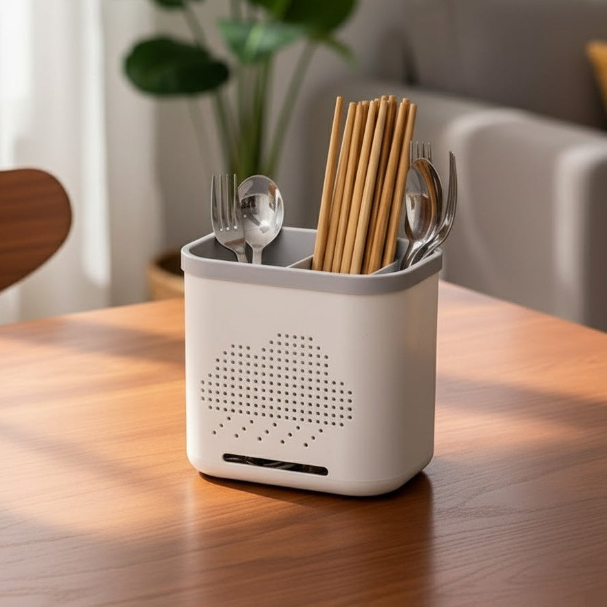 2 Grid Kitchen Drain Cutlery Organizer