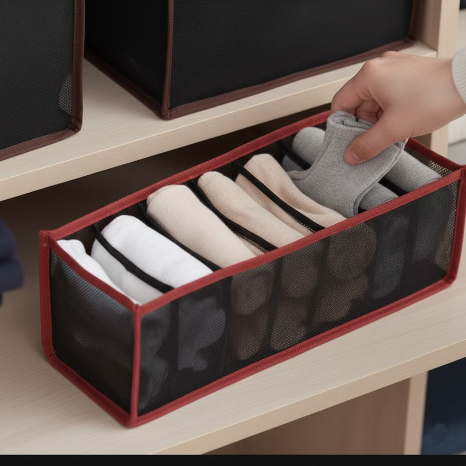 Multi Grid Foldable Wardrobe Organizer