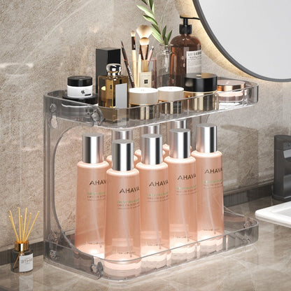 Double Layer Bathroom Storage Rack