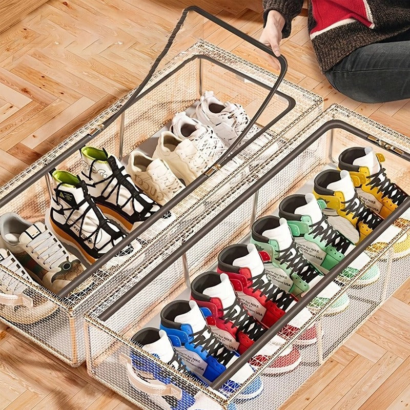 Shoe Storage Box With Steel Frame-Large