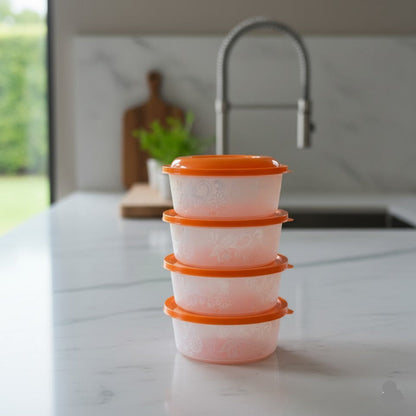 Pack Of 6 - Plastic Round Food Container
