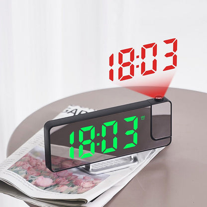 LED Digital Alarm Clock with Projection Time