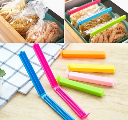 12Pcs - Portable Kitchen Storage Food Sealing Bag Clips.