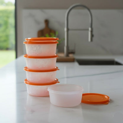 Pack Of 6 - Plastic Round Food Container