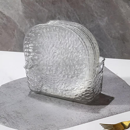 8PCs Acrylic Luxury Style Plate Set