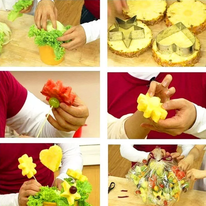 Cookie Cutters Shapes Baking Set12PCS Flower, Round, Heart, Star Shape.