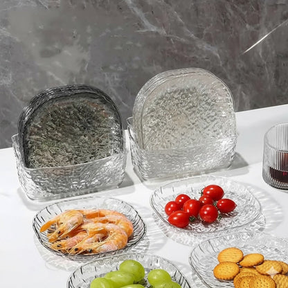 8PCs Acrylic Luxury Style Plate Set