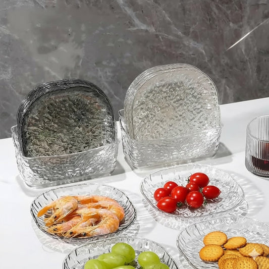 8PCs Acrylic Luxury Style Plate Set