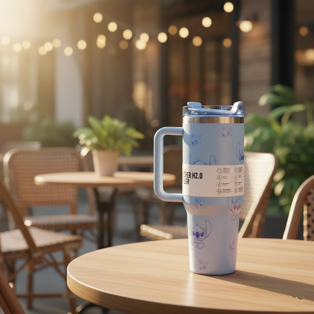 Insulated Printed Stainless Steel Travel Tumbler