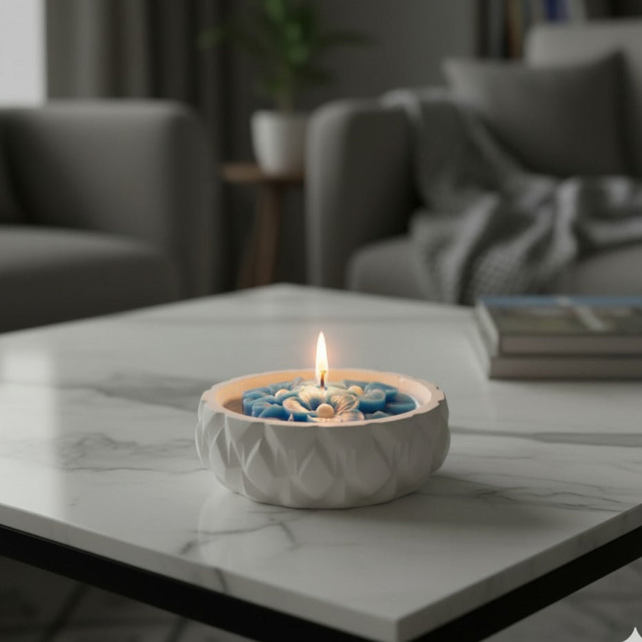 Flower Shape Scented Candel