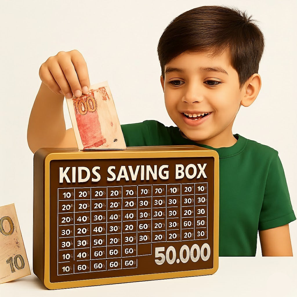 Wooden Money Savings Box
