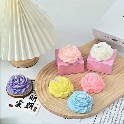 Peony Scented Floral Candle
