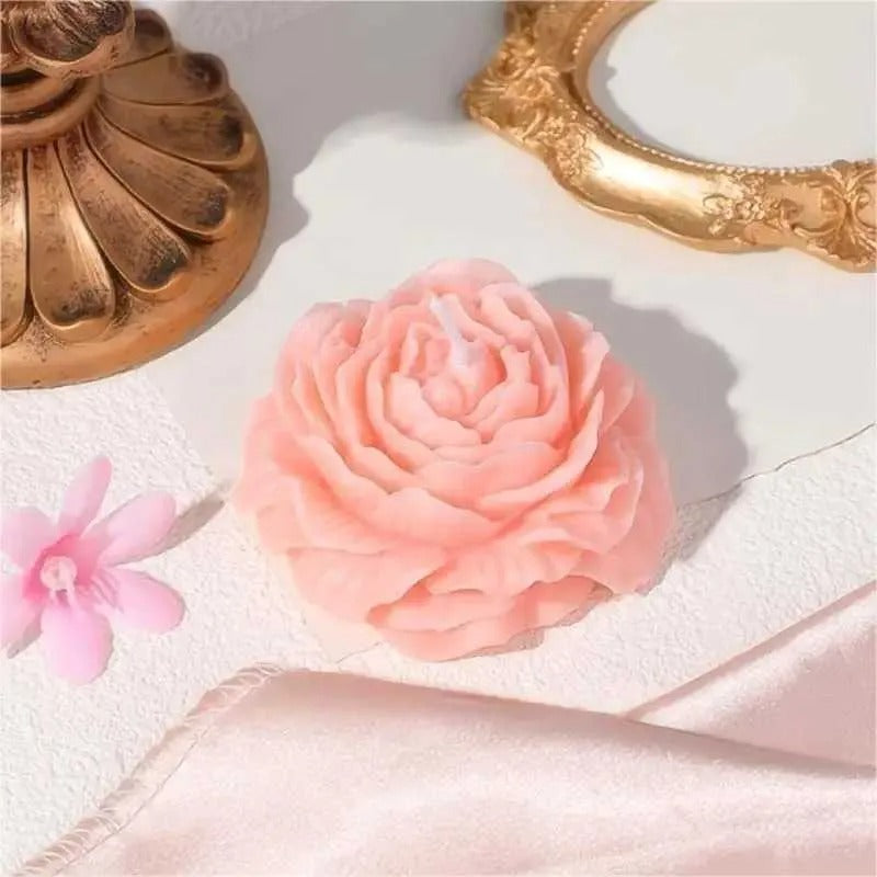 Peony Scented Floral Candle