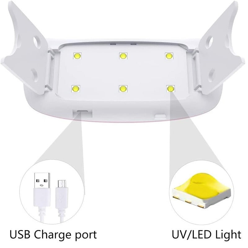 6W UV LED USB Nail Phototherapy Portable Machine