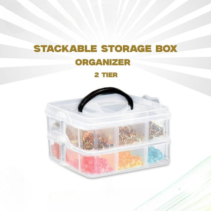 2 Layer 6 Grid Portable Storage Box