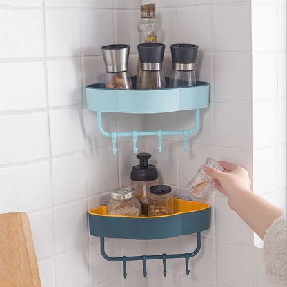 Self Adhesive Punch-Free Bathroom Shelf Storage Rack.