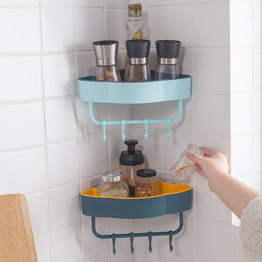 Self Adhesive Punch-Free Bathroom Shelf Storage Rack.