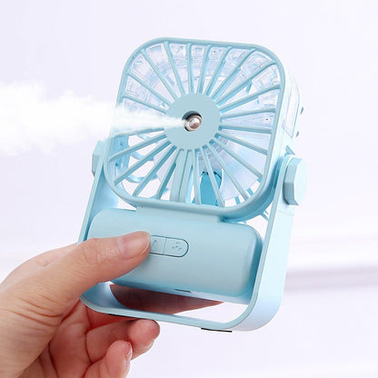 USB Rechargeable Handheld Humidifier Fan