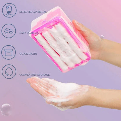 2 In 1 Soap Container with Soft Rubber Roller