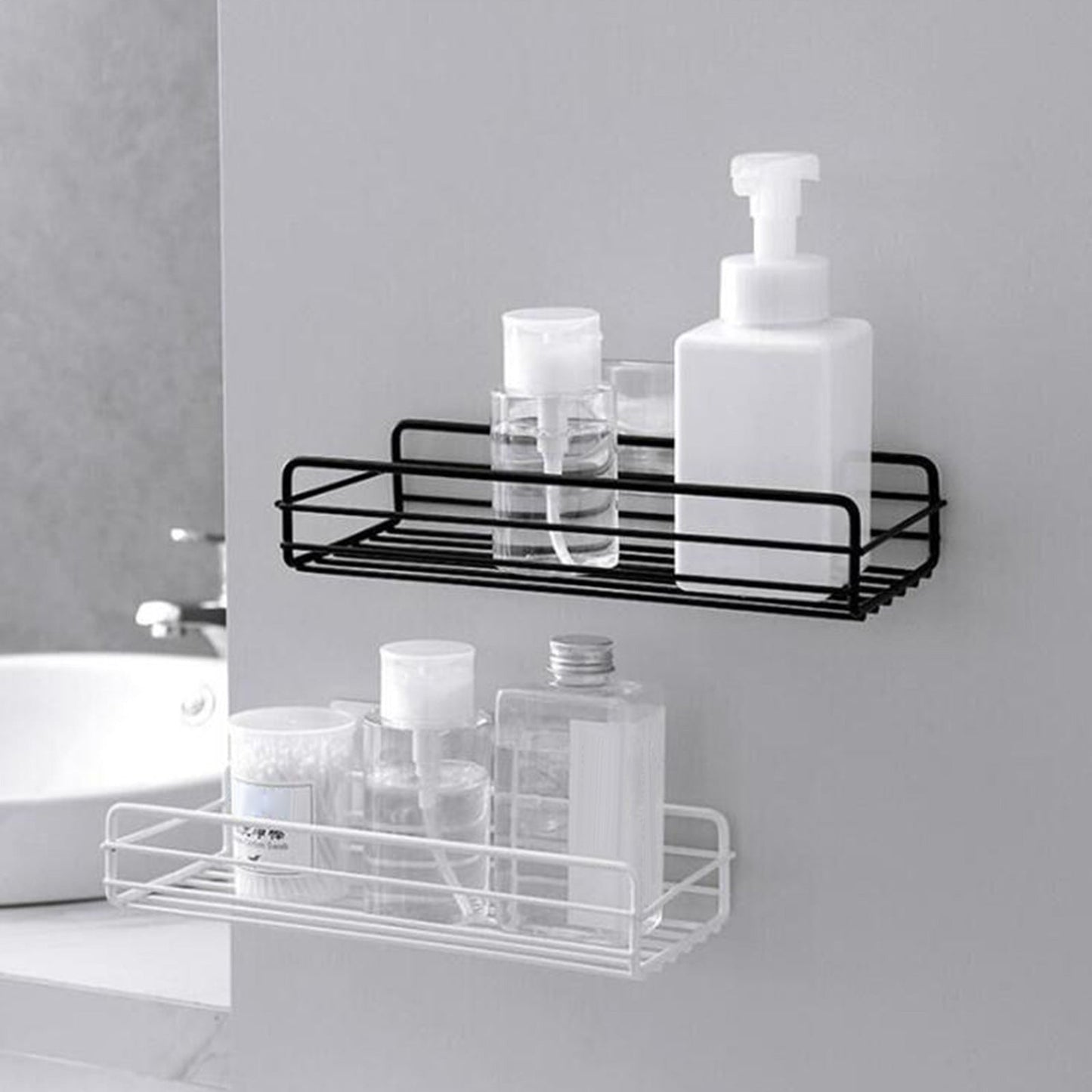 Stainless Steel Bathroom Storage Shelf (Screw)