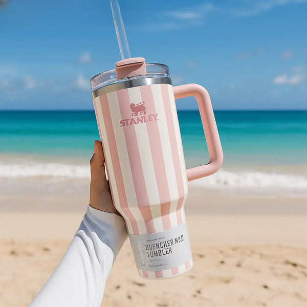 Printed Stainless Steel Heat Insulated Tumbler with Straw